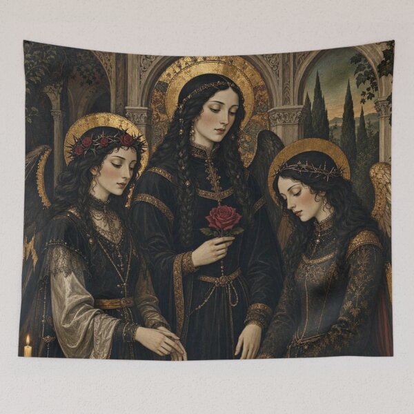 Item preview, Medieval Dark Goth Angels  designed and sold by TheDarkWardrobe.
