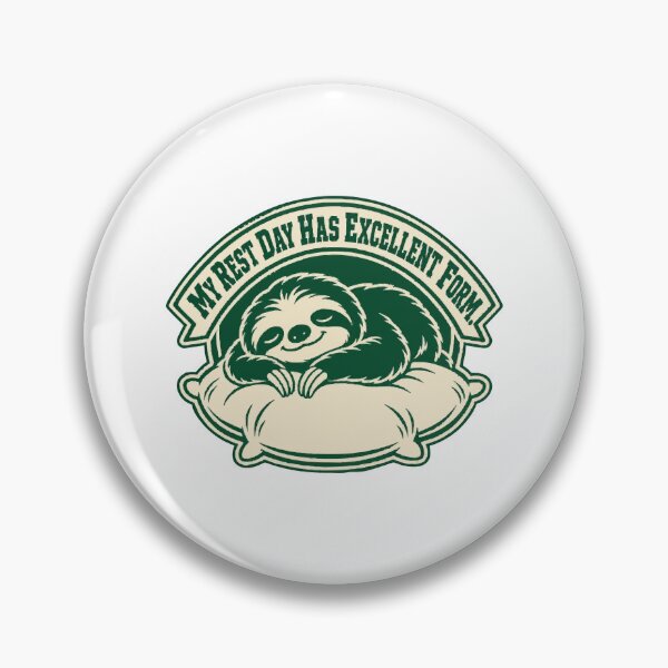 Item preview, My Rest Day Has Excellent Form Sloth Gym Wellness Humor designed and sold by ThreadQuirk.