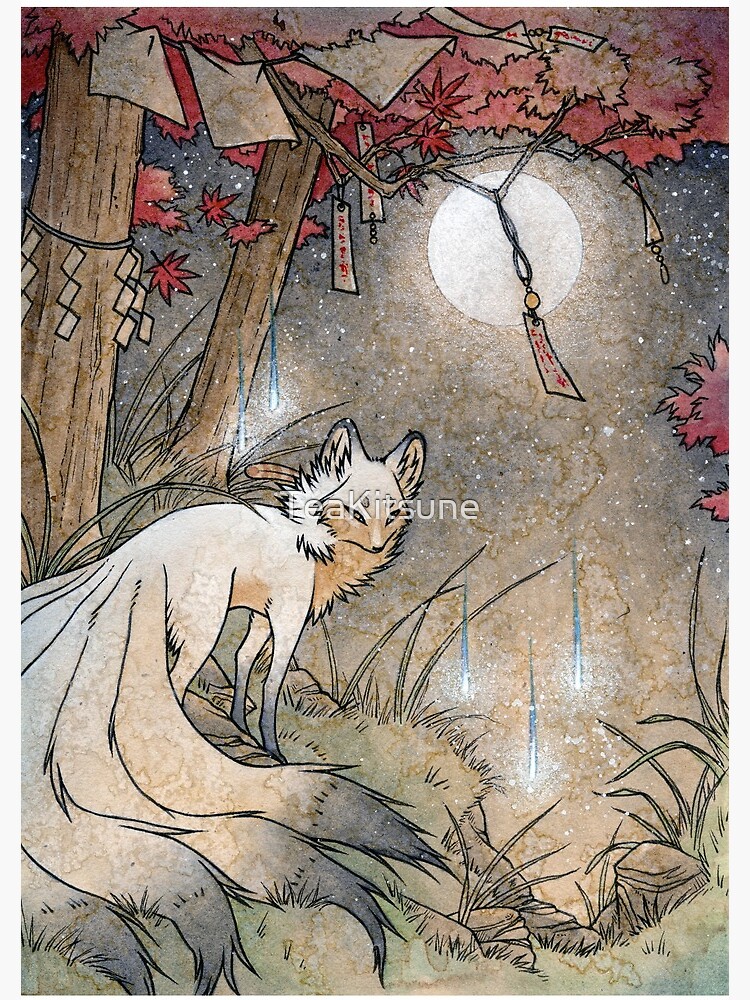 Fox & Wisps - TeaKitsune Fox Yokai by TeaKitsune