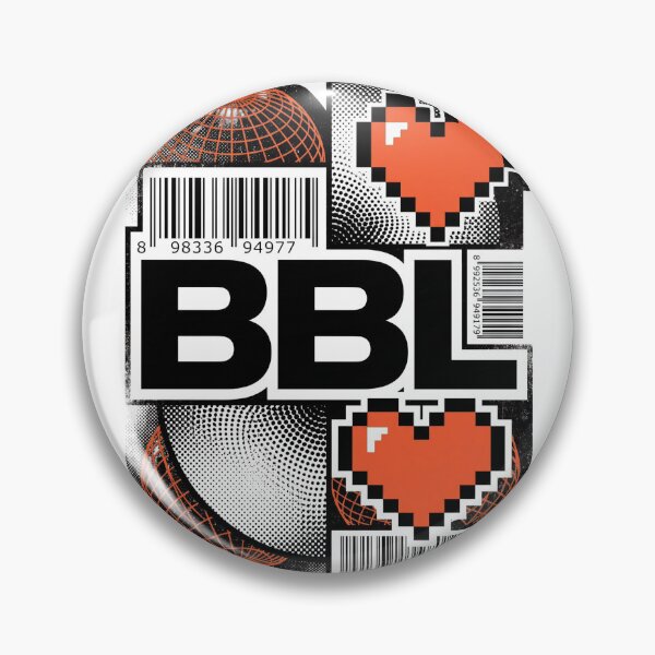 Item preview, Neo Brutalist BBL Heart Pixel Typography Acid Graphic designed and sold by nvrprooo.