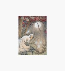 Fox & Wisps - Kitsune Yokai Foxfire Art Board
