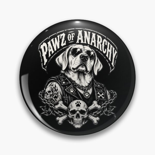Item preview, Pawz of Anarchy – Biker Labrador Skull Rock Dog Art designed and sold by Blink Art Studio.