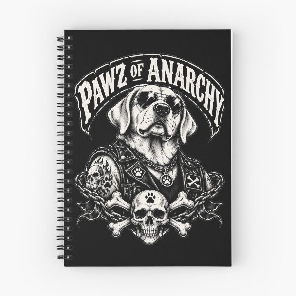 Item preview, Pawz of Anarchy – Biker Labrador Skull Rock Dog Art designed and sold by Blink Art Studio.