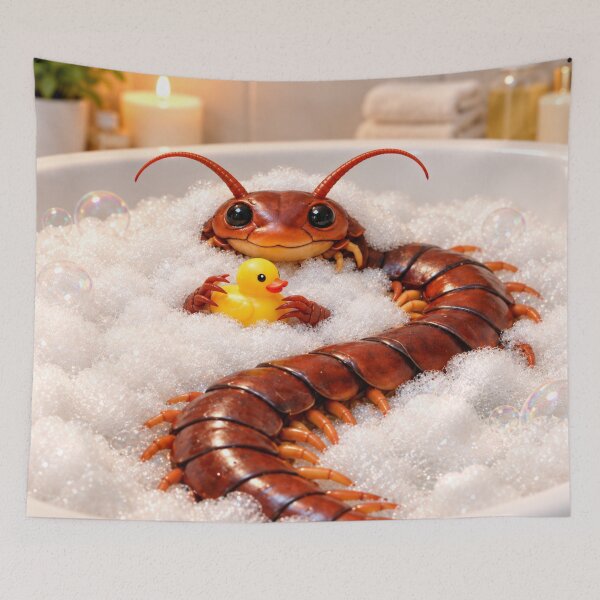 Item preview, Playful Giant Centipede Bubble Bath designed and sold by Sillytoe.