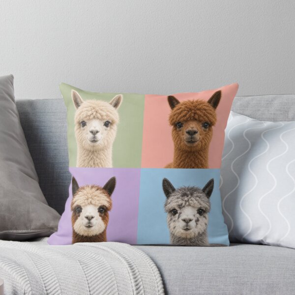 Item preview, Alpaca Hair Day – Four Fluffy Faces designed and sold by pixiedustpaint.