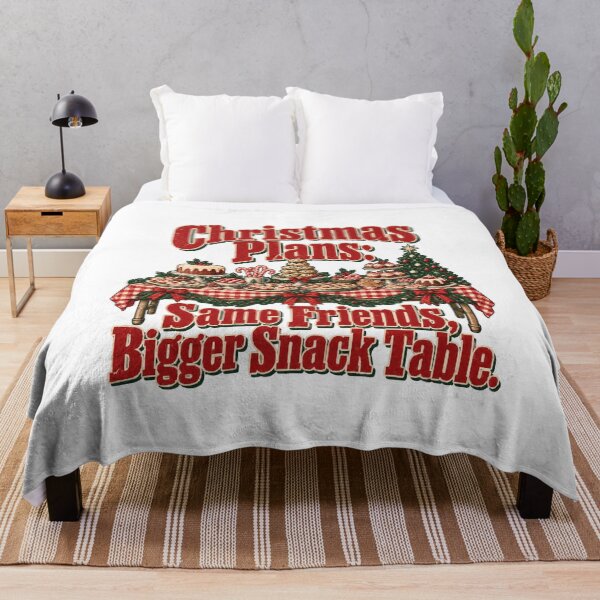 Item preview, Christmas Plans Same Friends Bigger Snack Table Holiday Feast Humor designed and sold by ThreadQuirk.