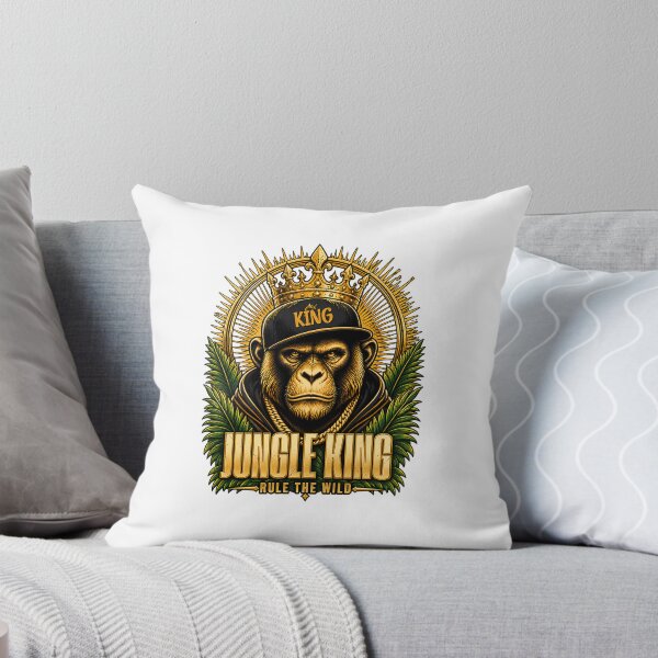 Item preview, Jungle King Golden Crown Gorilla Streetwear Art designed and sold by BAAKSHOP.