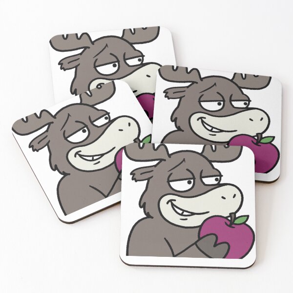 Item preview, Worth It. Funny Moose Sticker — Guilty Apple Moose Decal designed and sold by ryleemaxwell.