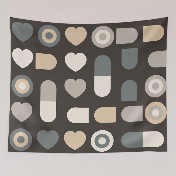 Item preview, Shapes in Cozy Colors designed and sold by Kelly Dietrich Mandalas & Colorful Patterns.