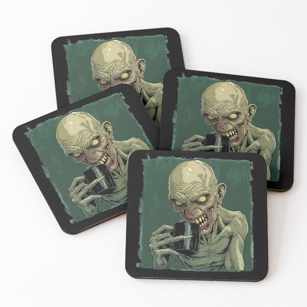 Item preview, Creepy Swamp Monster Drinking Coffee Vintage Grunge designed and sold by KarimXart.