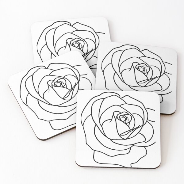 Item preview, Minimalist Rose Flower Line Art designed and sold by Sk1628.