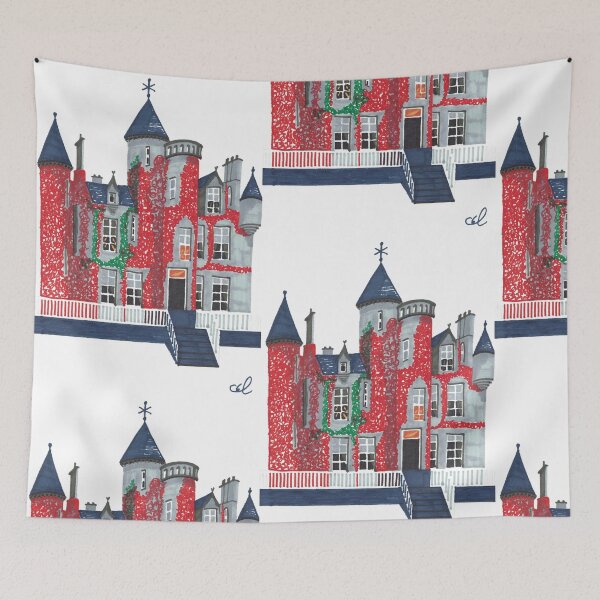 Item preview, Castle covered in climbing vegetation designed and sold by CecileLenam.