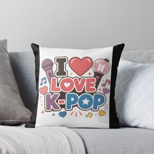 Item preview, I Love K Pop Music Fan Design for Music Lovers and K-Pop Enthusiasts designed and sold by Corderito.