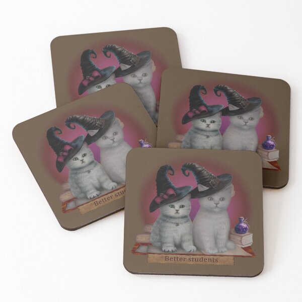 Item preview, Cute cats are studying witchcraft designed and sold by vespertine4u.