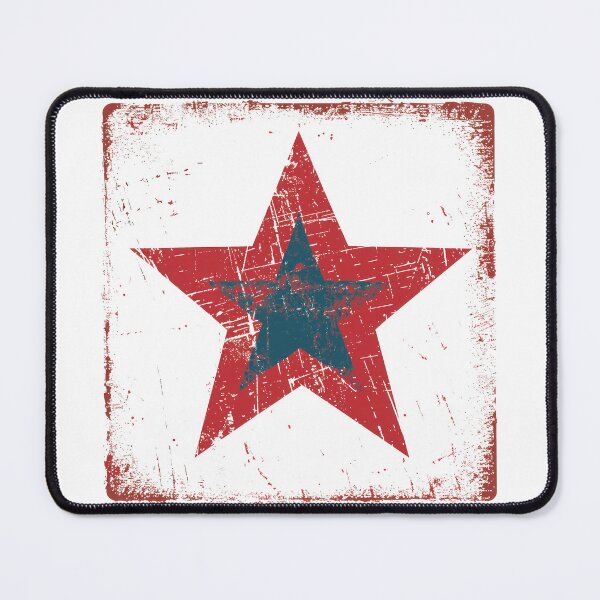 Item preview, Distressed Red and Blue Star designed and sold by cbfineart.