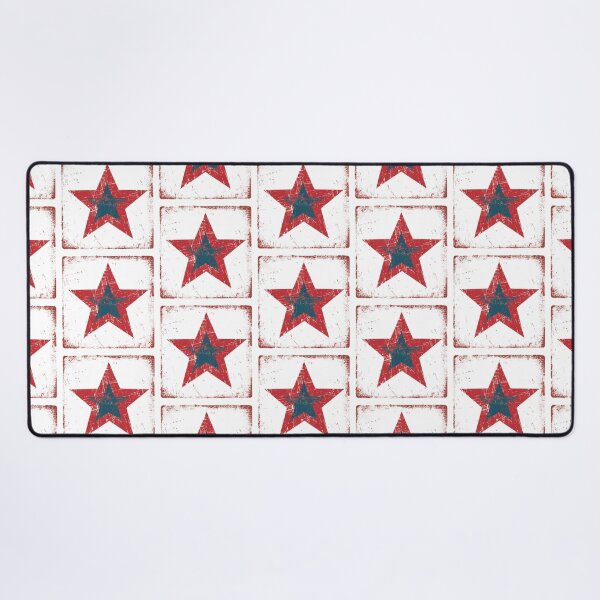 Item preview, Distressed Red and Blue Star designed and sold by cbfineart.