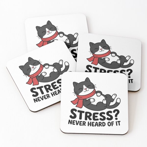 Item preview, Stress Never Heard Of It Cat designed and sold by PrintforDesign.