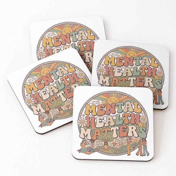 Item preview,  Mental Health Matters Groovy Positive Mindset Aesthetic designed and sold by gear-posters.