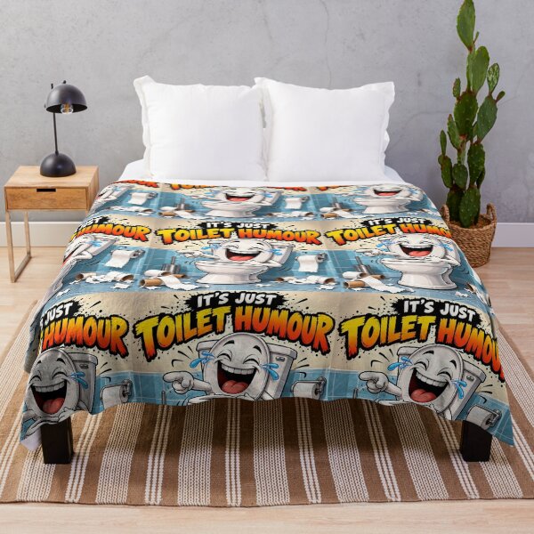 Item preview, It's Just Toilet Humour – Laughing Toilet Cartoon designed and sold by Hornace88studio.