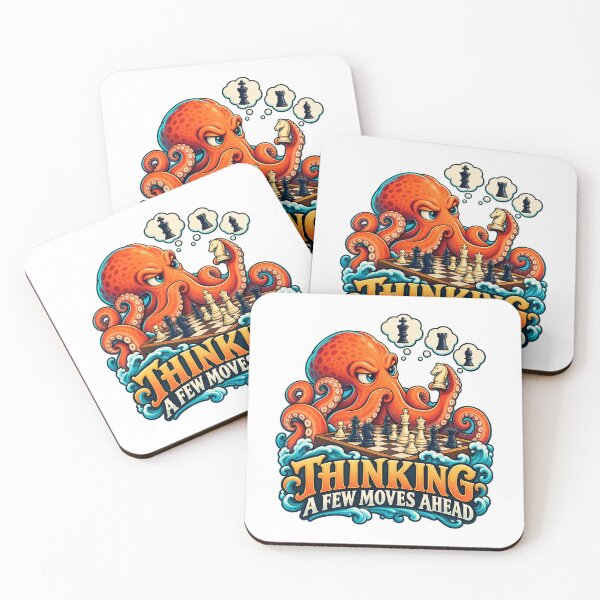 Item preview, Octopus Chess Think Several Moves Ahead designed and sold by TeNovaStudio.
