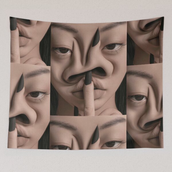 Item preview, Surreal Silent Face Portrait designed and sold by Mr Ai Shop.