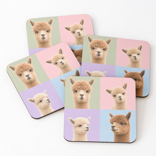 Item preview, Cute Alpaca Fluffy Farm Friend Portraits designed and sold by pixiedustpaint.