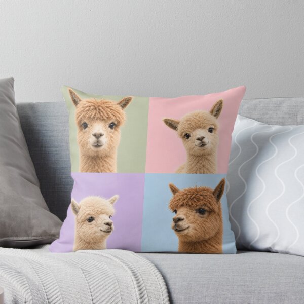 Item preview, Cute Alpaca Fluffy Farm Friend Portraits designed and sold by pixiedustpaint.