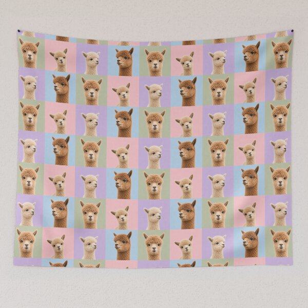Item preview, Cute Alpaca Fluffy Farm Friend Portraits designed and sold by pixiedustpaint.