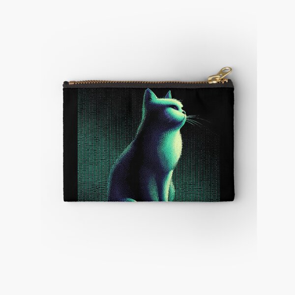 Item preview, Neon Halftone Cyber Cat designed and sold by ClubVacay.