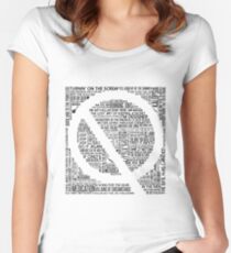 Queens of the Stone Age Song Titles In Q Women's Fitted Scoop T-Shirt