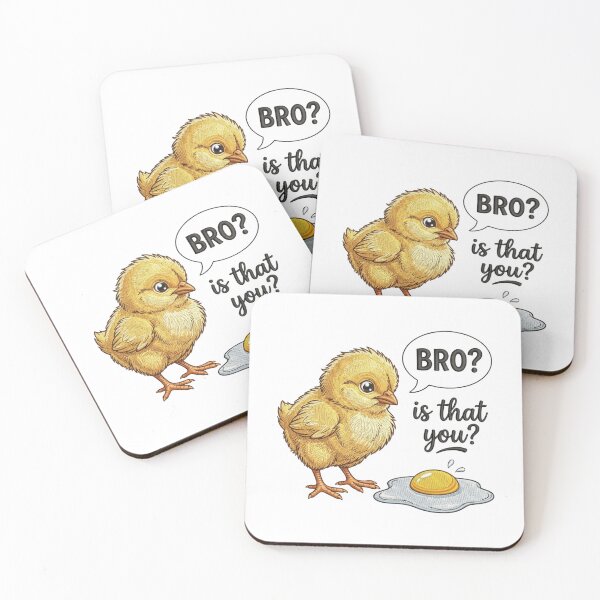 Item preview, Funny Bro Is That You Baby Chick Fried Egg Dark Humor Chicken Farmer Joke designed and sold by raedattia.