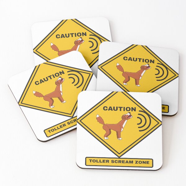 Item preview, Caution Toller Scream Zone Duck Toller designed and sold by FogFiddleGoods.