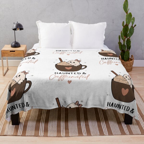 Item preview, Haunted & Caffeinated – Funny Halloween Coffee Design designed and sold by effdesigns.