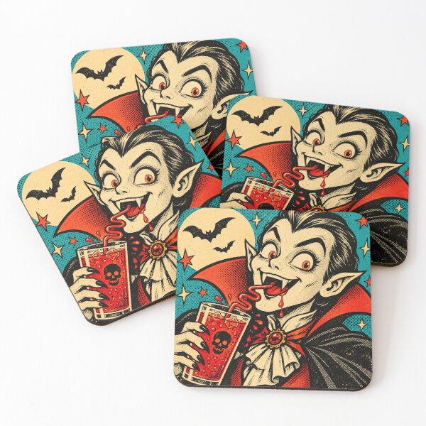 Item preview, Retro Vampire Pop Horror – Gothic Halloween Comic Art designed and sold by Blink Art Studio.