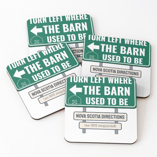 Item preview, Turn Left Where the Barn Used to Be Nova Scotia designed and sold by FogFiddleGoods.
