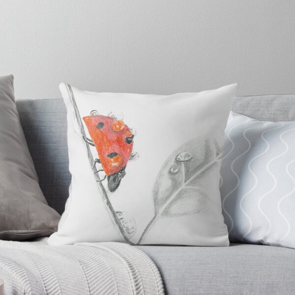 Item preview, Ladybug on a leaf with morning dew designed and sold by CecileLenam.
