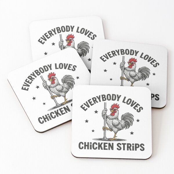 Item preview, Funny Chicken Strips Rooster Pole Dancer Sarcastic Farmer Pun Humor Artwork designed and sold by raedattia.