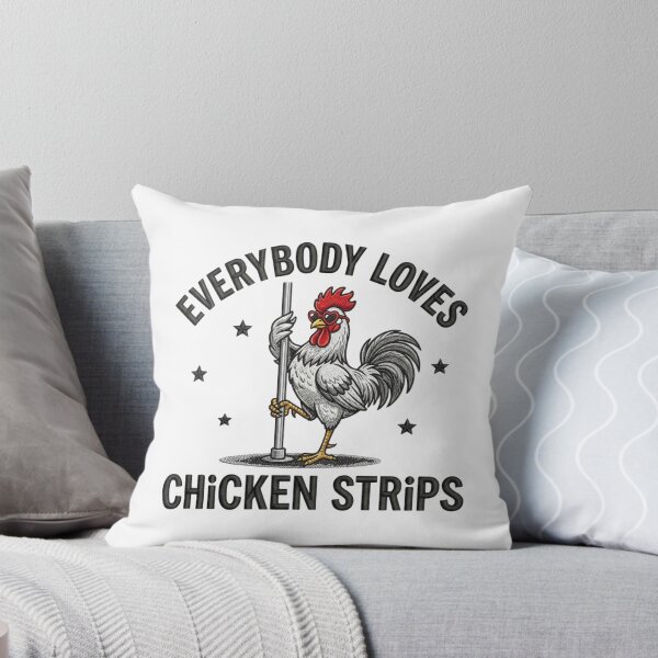 Item preview, Funny Chicken Strips Rooster Pole Dancer Sarcastic Farmer Pun Humor Artwork designed and sold by raedattia.