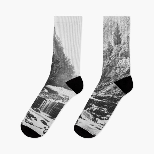 Item preview, Gier River and waterfall, Saint-Étienne Auvergne-Rhône-Alps region, France, 1854 black and white photograph by Édouard Baldus designed and sold by Astrid Arkhangelsky.
