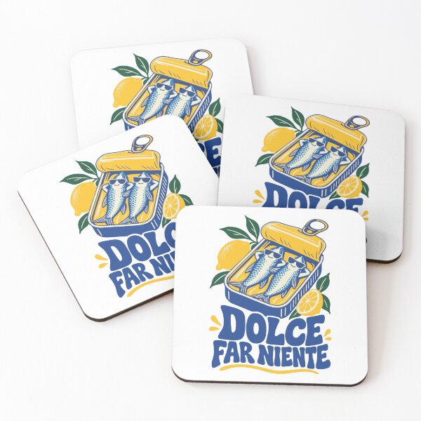 Item preview, Dolce Far Niente Funny Sardines Italian Summer designed and sold by CamaleonDesigns.