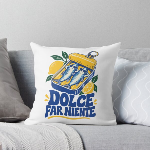 Item preview, Dolce Far Niente Funny Sardines Italian Summer designed and sold by CamaleonDesigns.