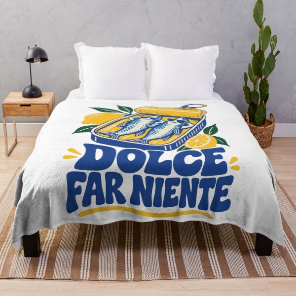 Item preview, Dolce Far Niente Funny Sardines Italian Summer designed and sold by CamaleonDesigns.