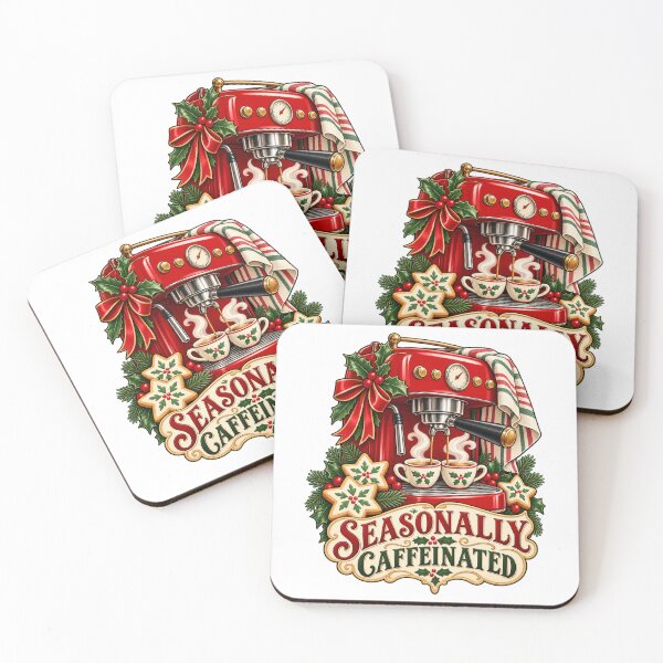 Item preview, Christmas Espresso Machine Seasonally Caffeinated designed and sold by TeNovaStudio.