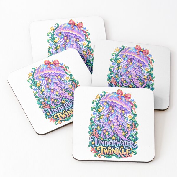 Item preview, Jellyfish Christmas Underwater Twinkle designed and sold by TeNovaStudio.