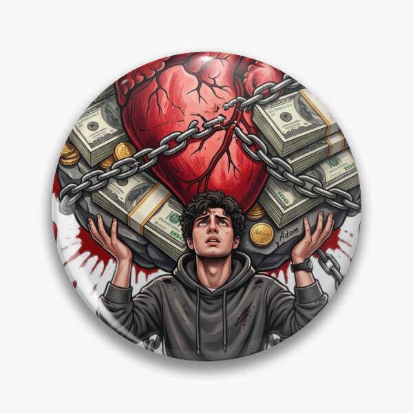 Item preview, Soul Vs Silver Mechanical Heart Dark Art designed and sold by Adom-Fashon.