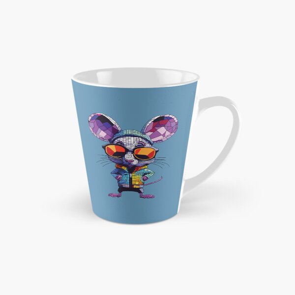 Item preview, Cool Mosaic Mouse with Sunglasses. Colorful Geometric Rodent Art. designed and sold by designmari.