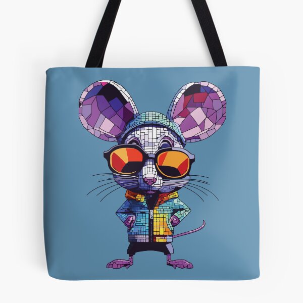 Item preview, Cool Mosaic Mouse with Sunglasses. Colorful Geometric Rodent Art. designed and sold by designmari.