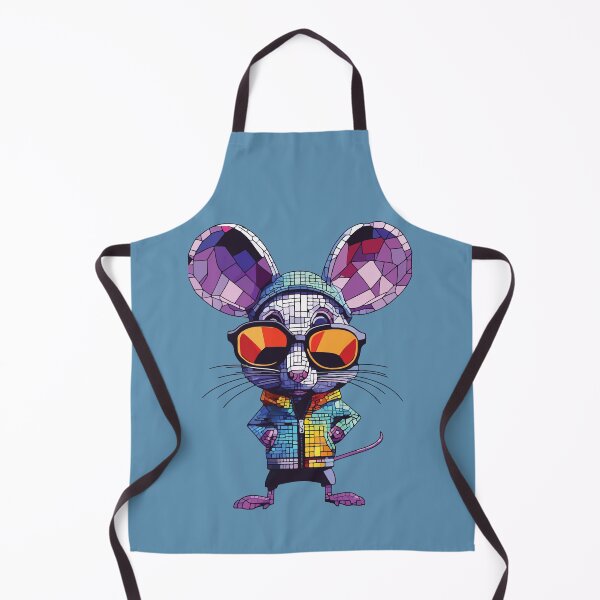 Item preview, Cool Mosaic Mouse with Sunglasses. Colorful Geometric Rodent Art. designed and sold by designmari.