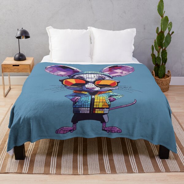 Item preview, Cool Mosaic Mouse with Sunglasses. Colorful Geometric Rodent Art. designed and sold by designmari.