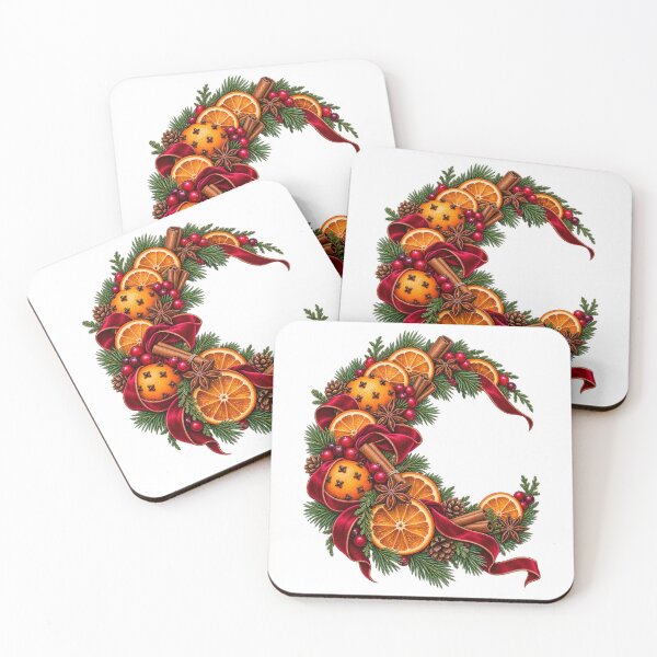 Item preview, Dried Orange Cinnamon Christmas Botanical Wreath designed and sold by TeNovaStudio.